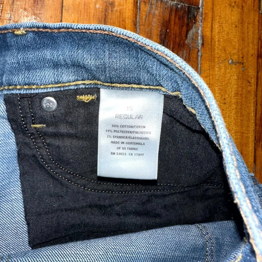The Flirt Bootcut Jeans Womens Size 16 Blue Denim Regular Fit Medium Wash Preppy